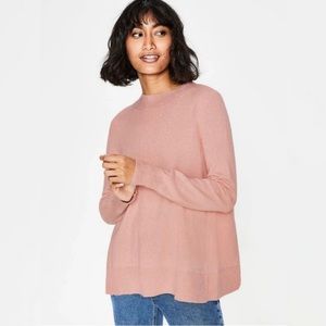 Boden Pink Split Back Sweater New M